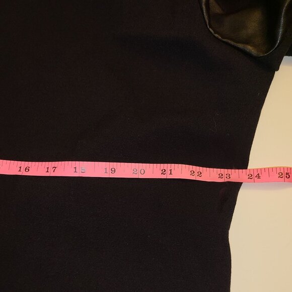 WORTHINGTON | Two-Tone Black Faux Leather Business Casual Blazer - Picture 10 of 12